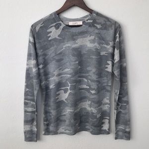 Loft Shimmer Camo Top